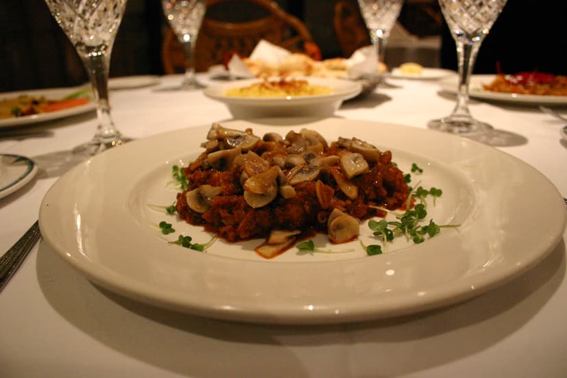 Mushroom dish with herbs