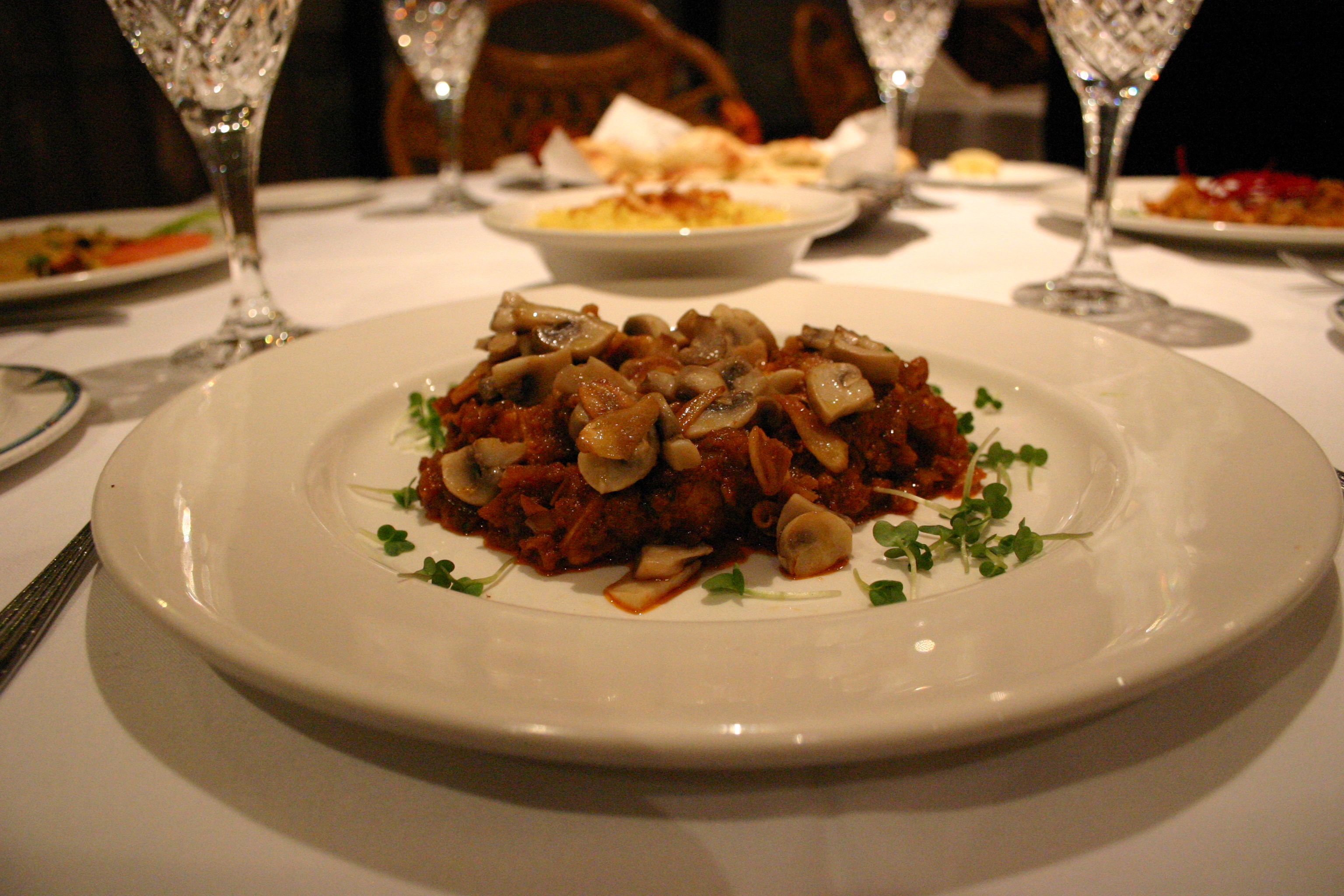 Mushroom dish with herbs